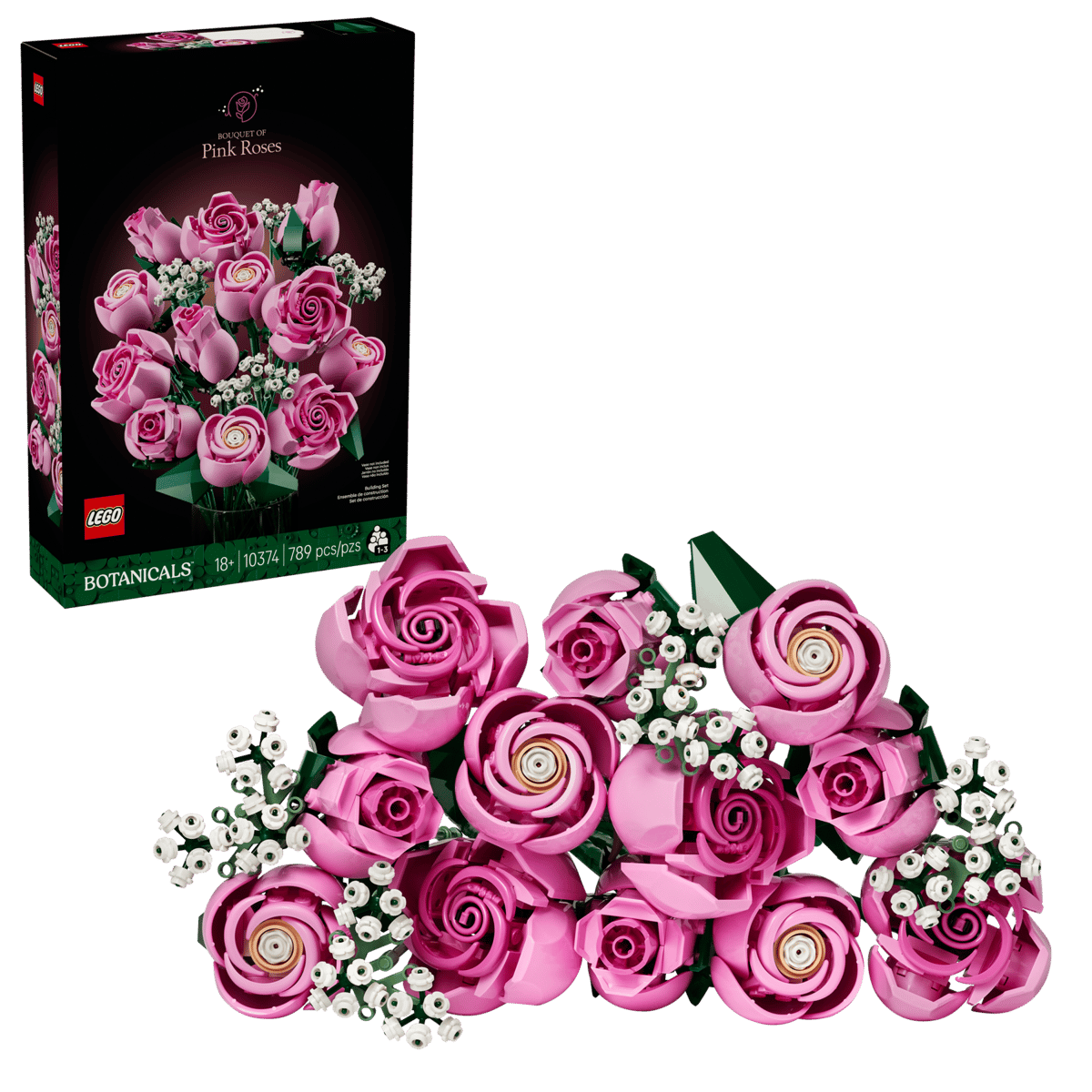 LEGO Botanicals - Ramo de Rosas Rosadas 10374