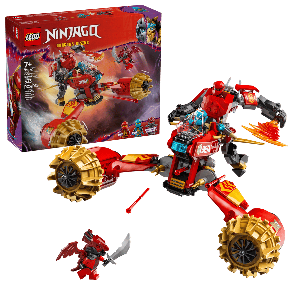 LEGO NINJAGO - Moto-Meca de la Tormenta de Kai 71830